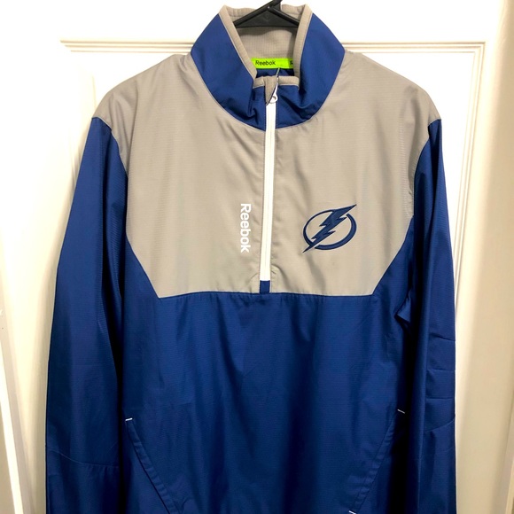 Tampa Bay Lightning Reebok Quarter Zip - Picture 1 of 4